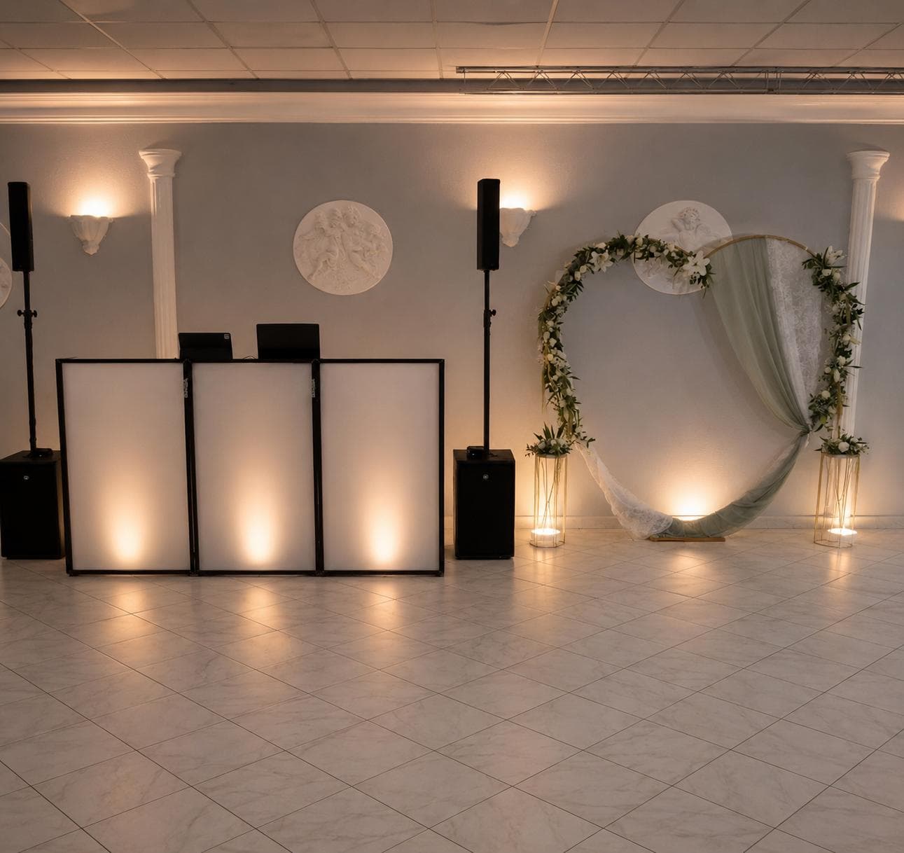 Installation DJ mariage élégante