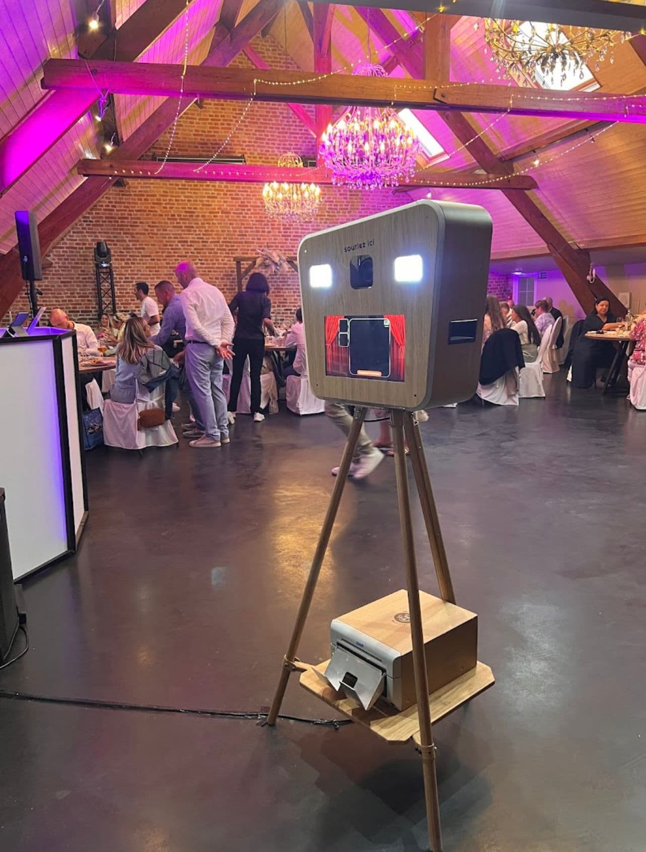 Photobooth mariage borne photo bois