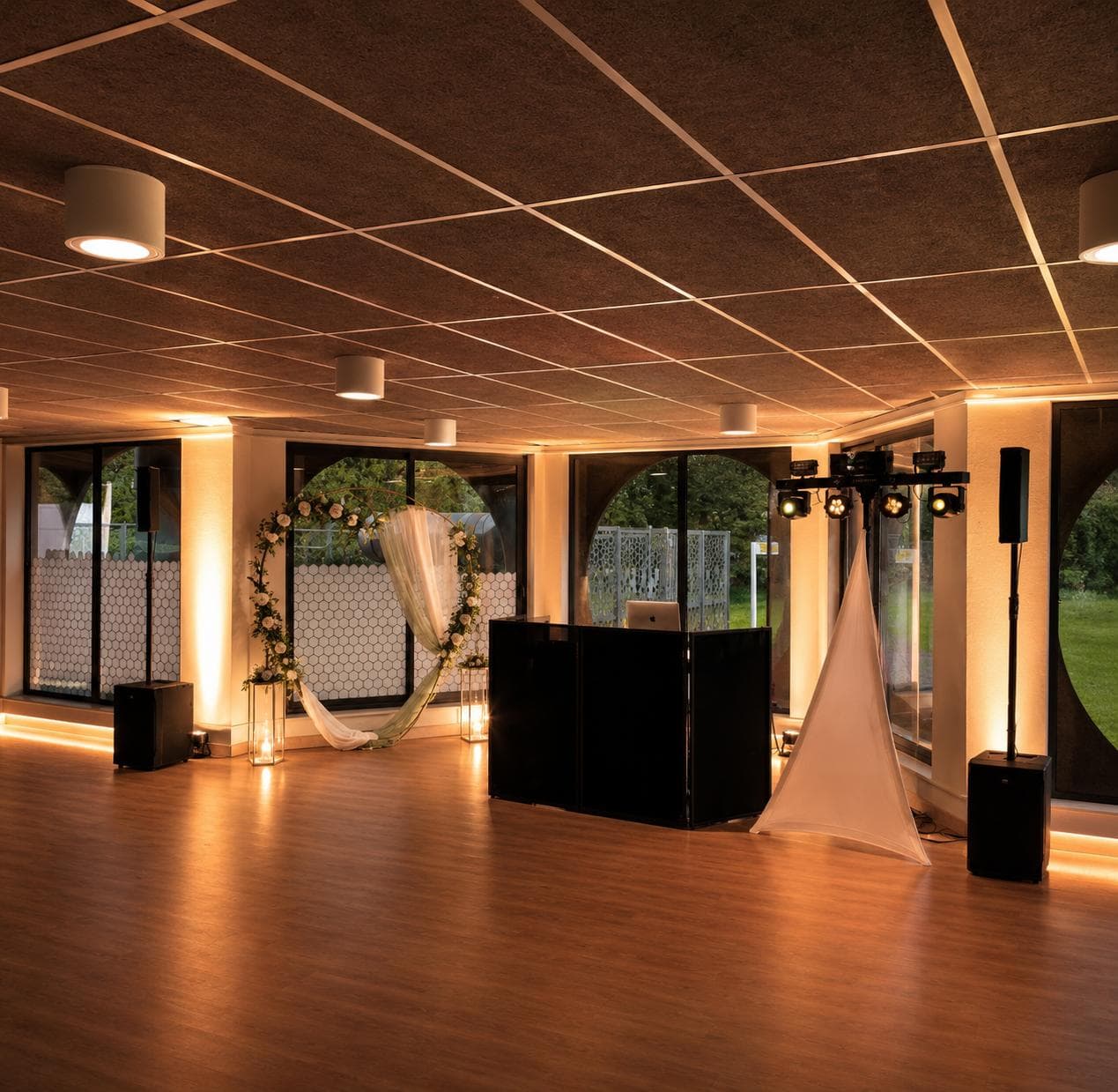 Régie DJ salle mariage lumineuse